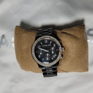 Michael kors watch black and silver